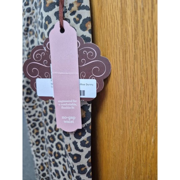 Knox Rose Women's Leopard Print Ankle Skinny Pants Size 8, Comfort Waist - Picture 8 of 12